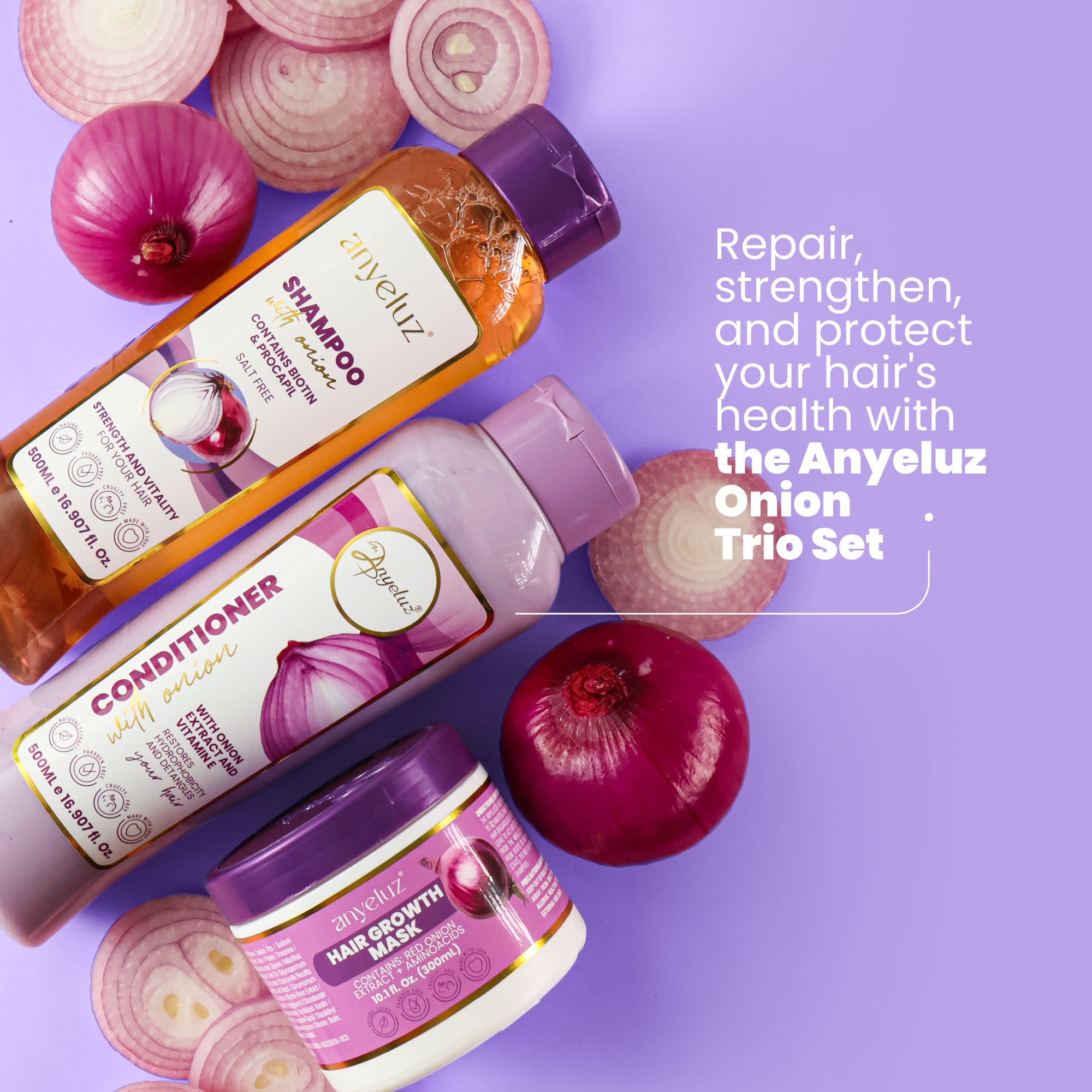 HAIR GROWTH THERAPY - ONION HAIR MASK – Anyeluz USA