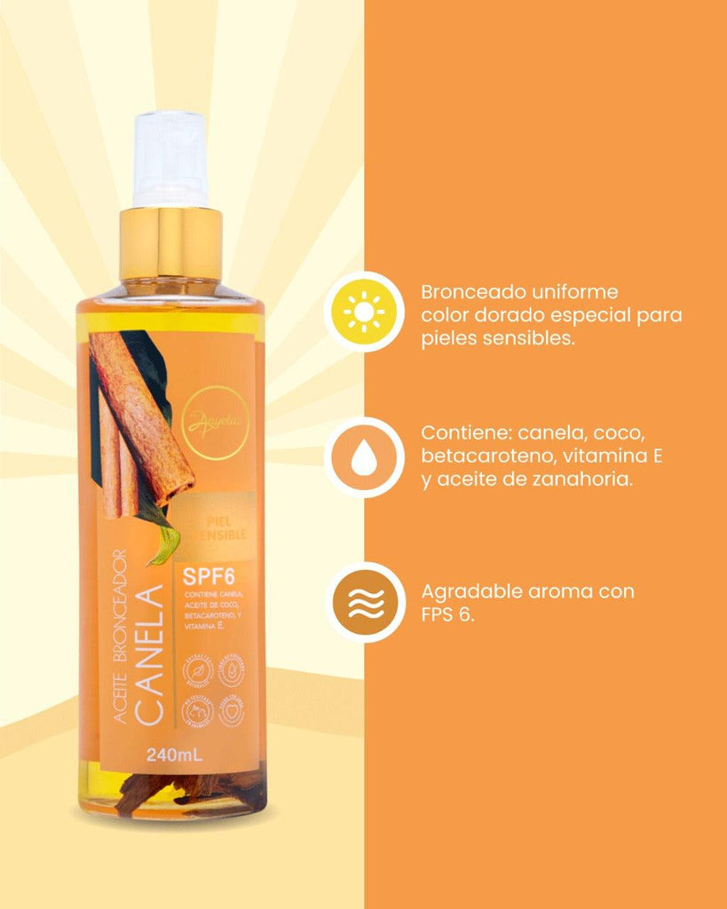 ACEITE BRONCEADOR DE CANELA ANYELUZ - Anyeluz